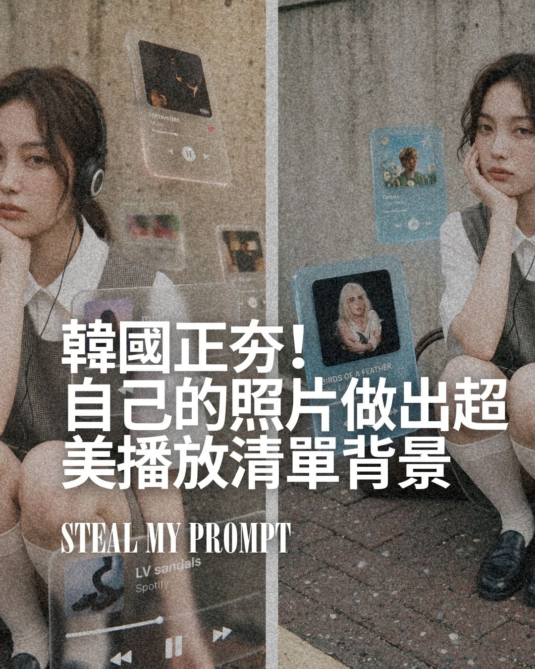 用自己的照片做出超美播放清單背景！Turn your photos into stunning playlist backgrounds!